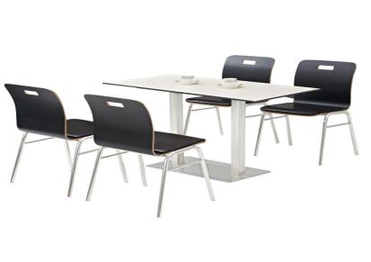 汕头 定制快餐桌椅 食堂餐桌椅厂家 定做沙发卡座 叁格家具