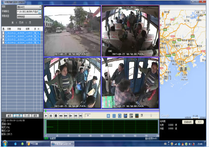景瑞创新车载录像机4路监控sd卡高清客车公交车货车校车出租车系统 可扩4G厂家