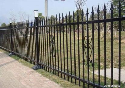 甘肃兰州锌钢围墙护栏学校厂区隔离栏杆小区铁艺围栏 可定制 晋盛