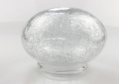 大华 球形冰裂玻璃杯 裂纹烛台玻璃水杯