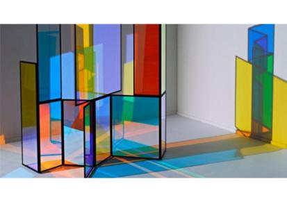 顺登殿 定制新型艺术建筑隔热隔音玻璃 艺术有色夹胶玻璃