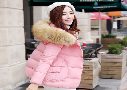 2016休闲冬季新款修身韩版大毛领女装棉衣女中长款加厚连帽外套潮