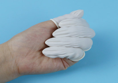 宏深达 厂家直供白色手指套 一次性乳胶手指套 美容美甲净化指套