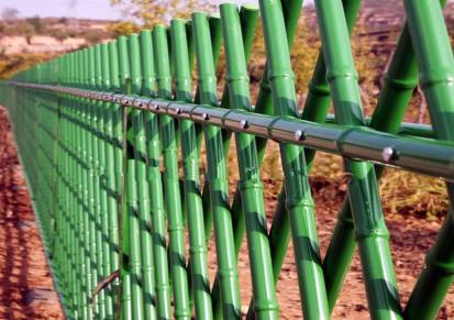 翠绿仿竹篱笆竹节围栏 仿竹护栏网冠耀丝网品种齐全