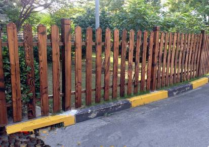 佳星花池木防护栏装饰木围栏园林绿化木围栏公园景区木围栏优质厂家