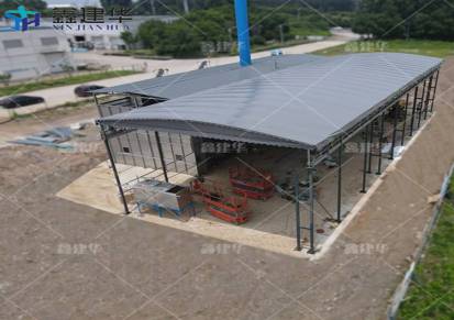 嘉兴平湖订做移动推拉雨棚遮阳雨篷布采光仓库雨蓬防水施工方案
