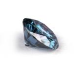 华莎珠宝批发新品1-3克拉圆形八心八箭/镀色工艺深蓝色莫桑石裸石