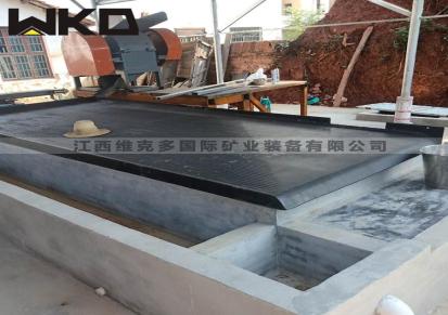 6S选矿摇床生产基地 铅锌矿重选设备 耐磨防腐玻璃钢摇床