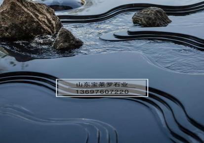 水景水系石材| 黑金沙叠水工程 中国黑 安哥拉黑 进口蓝钻