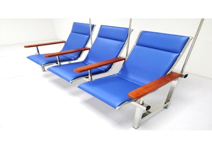 PU座椅 医院输液排椅 机场公共座椅 候车室三人做不锈钢排椅 厂家供应
