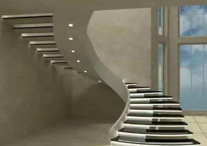 齐展楼梯 玻璃旋转楼梯 现代旋转楼梯 价格合理