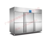 广州沃科特六门厨房冰箱商用 单温双温冷藏冷冻柜 西餐厅保鲜冷柜