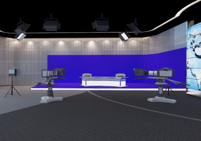 蓝箱制作 影视演播室灯光系统 虚拟演播室搭建工程