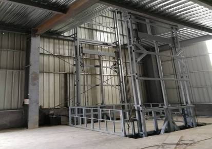 货梯升降机-仓库升降平台厂房电动液压-导轨式简易防坠小型电梯