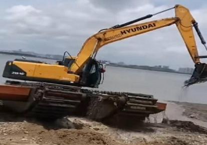 重庆周边小松220型水陆挖掘机租赁水环境修复施工