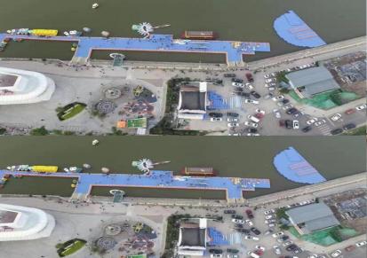 游艇码头水上浮台 观景台浮筒 浮桶平台 泰水厂家生产