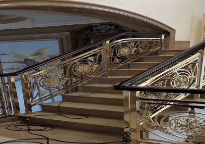 汕头法式铜雕花楼梯护栏实用且舒服的时髦选择