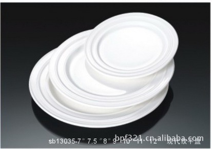 现代纹平盘 西餐盘 圆盘 陶瓷西餐盘子