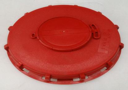 佳罐吨桶云南5.5CM红色塑料耐酸碱吨桶外盖 圆形防伪吨桶呼吸盖 集装吨桶配件