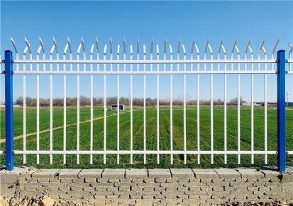 公园公交站可用 绿白色围墙隔离栅栏 锌钢草坪护栏 宁奥金属