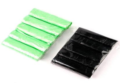 黑色平口加厚连卷袋 厨房一次性彩色 点断式家用塑料袋