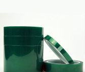 PET绿色高温胶带 耐高温耐酸碱遮蔽保护胶带无残胶电镀喷涂保护膜