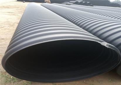 博塑 HDPE大口径钢带管 钢带增强波纹管 污水排放用管