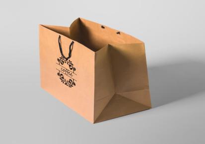 缘萍纸制品 牛皮纸手提袋餐饮包装袋支持定制