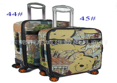 批发卡通可爱维尼熊飞机轮密码锁拉杆箱行李箱旅行箱旅行袋登机箱