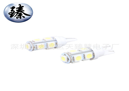工厂大量生产 T10 5050 9SMD 汽车LED示宽灯 牌照灯 仪表灯 正品