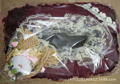 小女孩蕾丝纸巾盒  布艺面包抽纸盒   韩式纸布艺巾盒