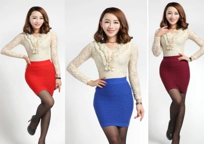 厂家直销新款夏季韩版女装纯色包臀裙高腰一步裙半身裙短裙包裙