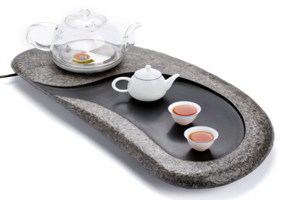 乌金石茶盘套装全自动茶盘一体电磁炉茶台茶海功夫茶具套装二合一