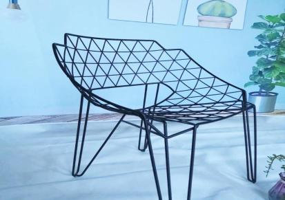 化妆椅咖啡奶茶店个性椅金属铁艺艺术椅