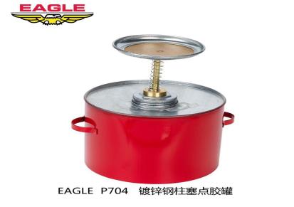 EagleP704易燃液体清洁罐1加仑防火安全罐FM认证镀锌钢安全柱塞罐安全容器