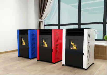 浩鸿120型家用取暖炉生物质颗粒取暖设备门面办公室内供暖炉图片