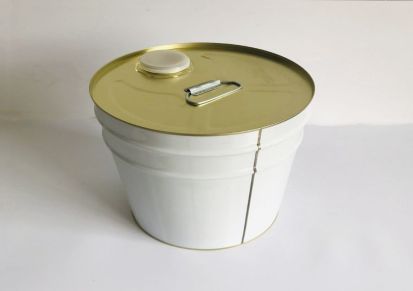 定制20L闭口桶印刷金属桶螺丝口涂白铁桶来图印刷化工桶多规格