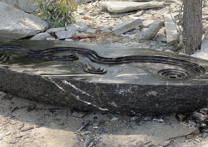 广州黑石石头 枯山水庭院景观 支持图纸定制加工