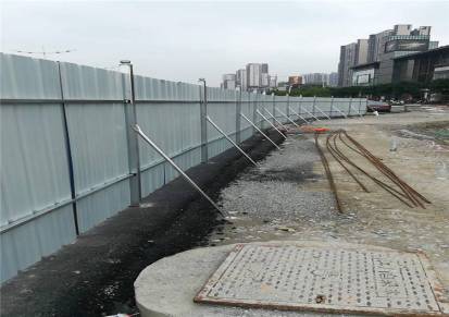 中山中江扩建封闭式施工低成本彩钢铁皮围栏简易拼接