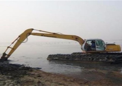 湿地开发沼泽地挖掘机租赁价格 清理河道淤泥公司