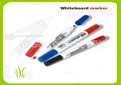 无毒环保 厂家直销 双头双色 可擦 12支盒装 优质 白板笔