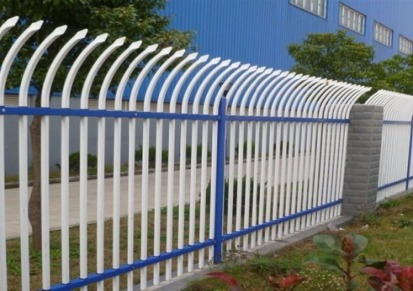 锌钢护栏网 围墙蓝白防护栏杆 围墙锌钢护栏