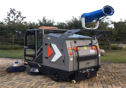 冠儒AJ-2300电动驾驶式扫地机大型全封闭式扫路车道路清扫车