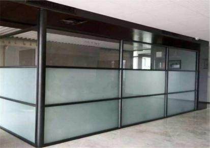 高隔间玻璃隔断 办公双层玻璃百叶隔断 高隔间价格 超宇隔墙