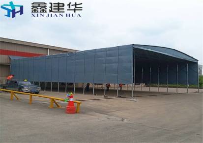 唐山路北区大型工厂（推拉悬空式仓库雨篷）能用多久布活动推拉棚规格表