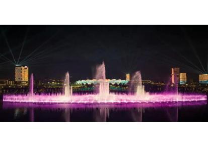 矗华小区景观喷泉灯光激光效果设计安装多年搭建经验一站式服务