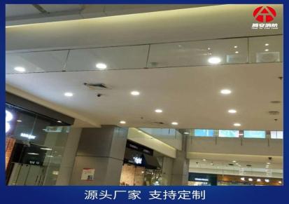 常州腾安直供上海挡烟垂壁 商场店铺活动玻璃挡烟垂壁