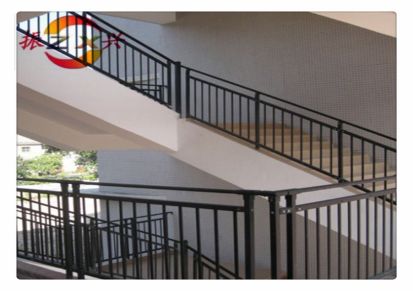 定制铝艺楼梯扶手 厂家设计安装 锌钢楼梯扶手 安全栏杆