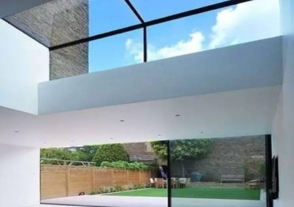 北京建安别墅会所室内外隐私型无框全玻璃幕墙