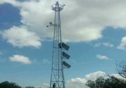 宏森 18米热镀锌监控塔 钢结构监控塔 景区景点观光塔